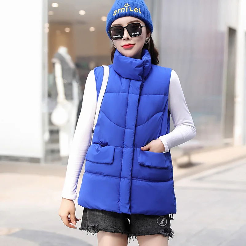 2022 Winter New Korean Version Loose Large Size Stand Collar Simple and Versatile Thick Down Cotton Women's Vest Coat Tide
2022 Winter New Korean Version Loose Large Size Stand Collar Simple and Versatile Thick Down Cotton Women's Vest Coat Tide