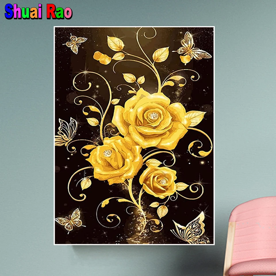 5D Diamond Painting Gold Rose full drill Diamond Embroidery Complete Kits Flower Mosaic Cross Stitch handmade home decor
5D Diamond Painting Gold Rose full drill Diamond Embroidery Complete Kits Flower Mosaic Cross Stitch handmade home decor