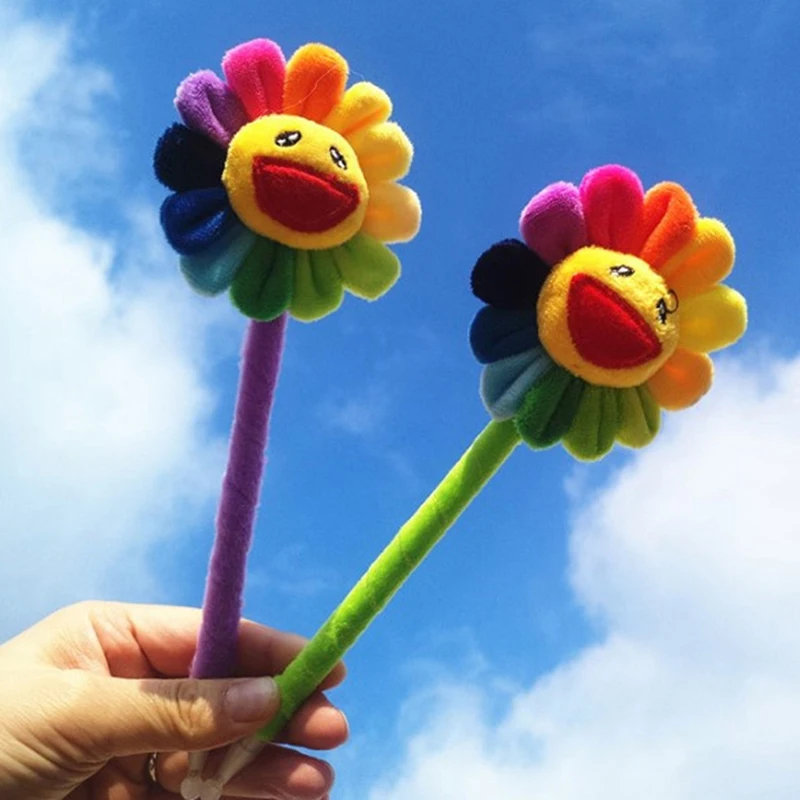 Korean Version Cute Sunflower Gel Pen Students Fun Rainbow Sunflower Black Signature Pen Office Writing Stationery
Korean Version Cute Sunflower Gel Pen Students Fun Rainbow Sunflower Black Signature Pen Office Writing Stationery