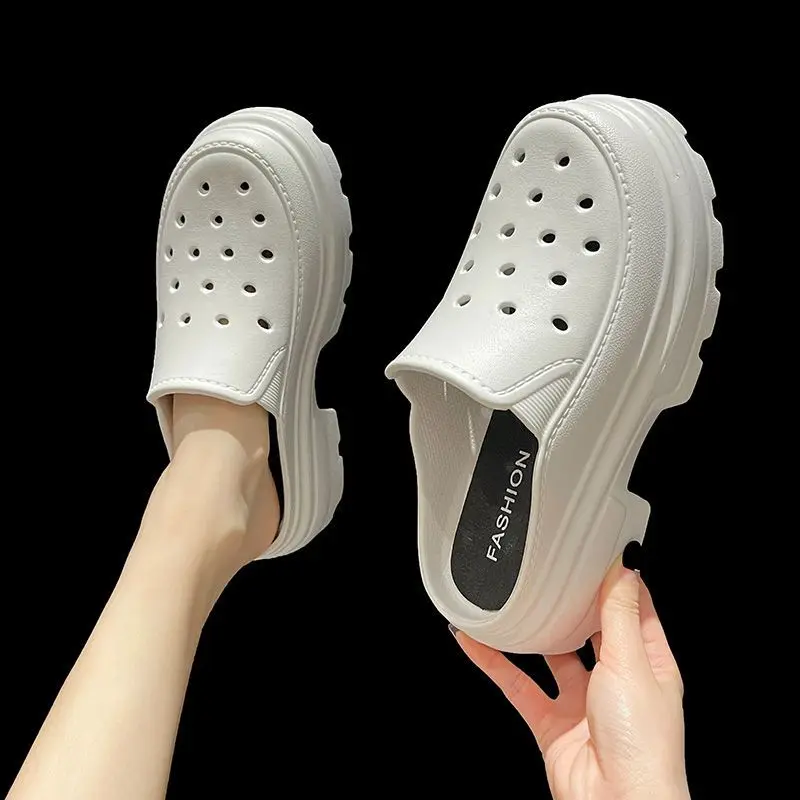Shoes for Women 2023 Thick Height Summer White Platform Sandals on Beach Mules Slides Wedge Heel Woman Slippers Outside Heeled I
Shoes for Women 2023 Thick Height Summer White Platform Sandals on Beach Mules Slides Wedge Heel Woman Slippers Outside Heeled I