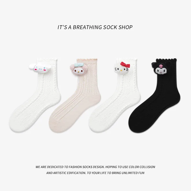 Sanrioed Kuromi Kittys My Melody Cinnamoroll Mid Tube Socks Cartoon Comic Big-Eared Dog Lovers Cuteness Kawaii Kids Girl Sock
Sanrioed Kuromi Kittys My Melody Cinnamoroll Mid Tube Socks Cartoon Comic Big-Eared Dog Lovers Cuteness Kawaii Kids Girl Sock