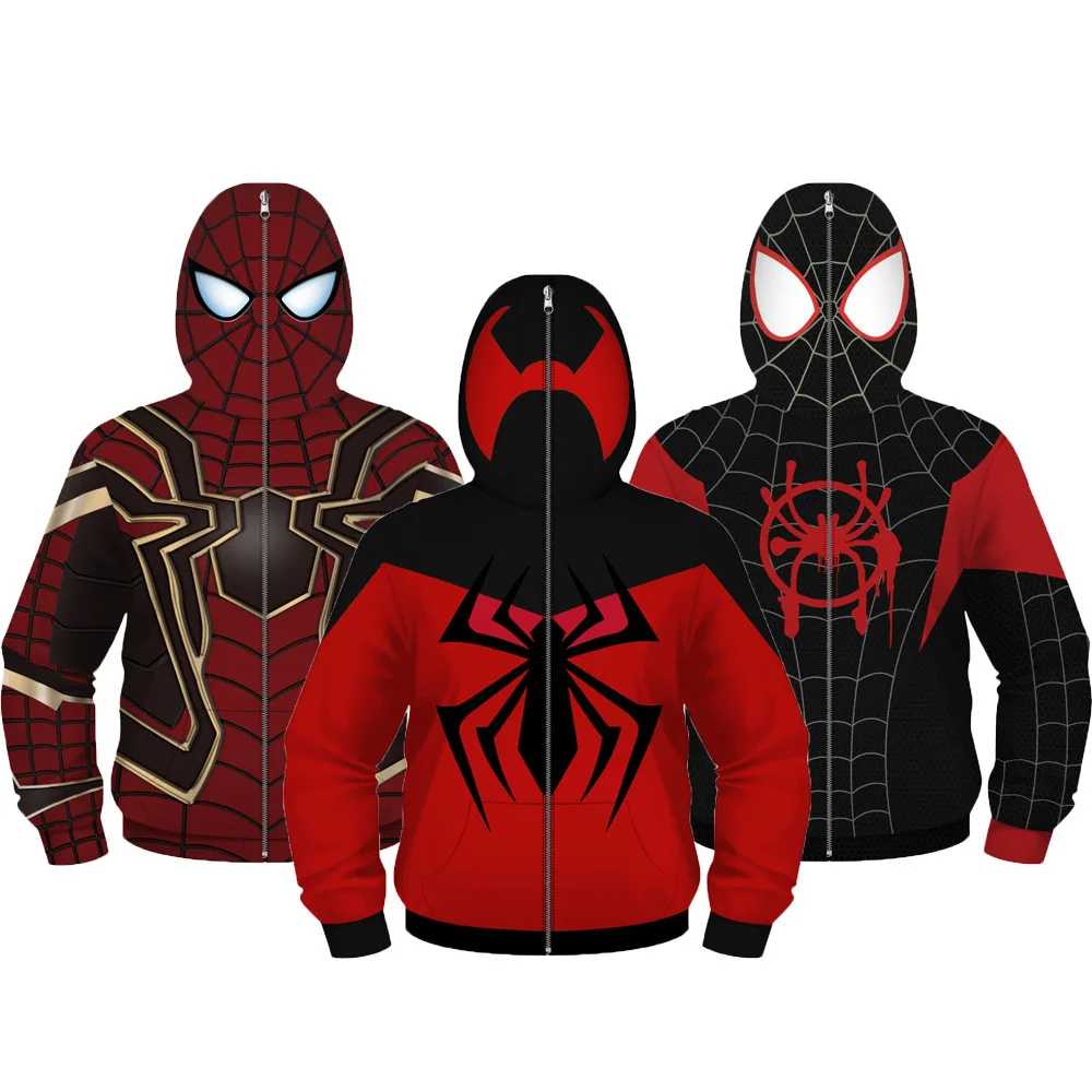 Marvel Iron Man digital print zipper Hoodie for children children's role play masked long sleeved hoodie
Marvel Iron Man digital print zipper Hoodie for children children's role play masked long sleeved hoodie