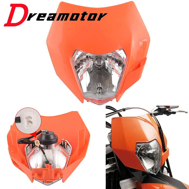 Motorcycle Headlight For KTM EXC EXCF XC XCF XCW XCFW SX SXF SXS SMR 125 250 350 450 500 505 520 530 Headlamp Assembly Universal
Motorcycle Headlight For KTM EXC EXCF XC XCF XCW XCFW SX SXF SXS SMR 125 250 350 450 500 505 520 530 Headlamp Assembly Universal