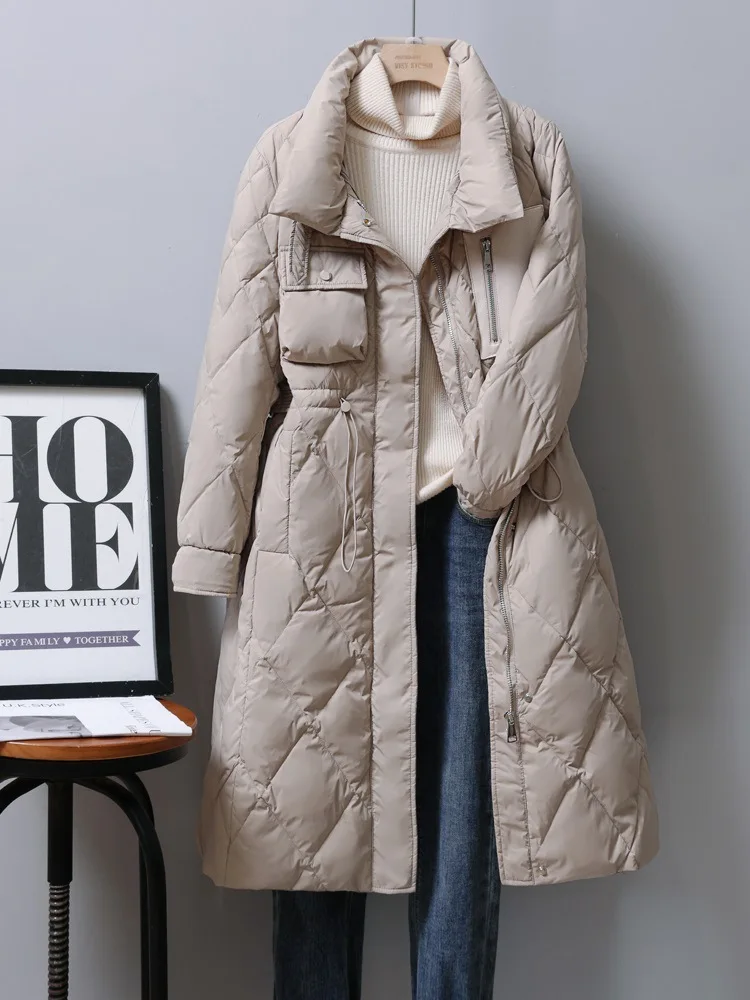 2022 fashion winter women's wear new stand collar down jacket women's medium length knee thin age reducing jacket
2022 fashion winter women's wear new stand collar down jacket women's medium length knee thin age reducing jacket