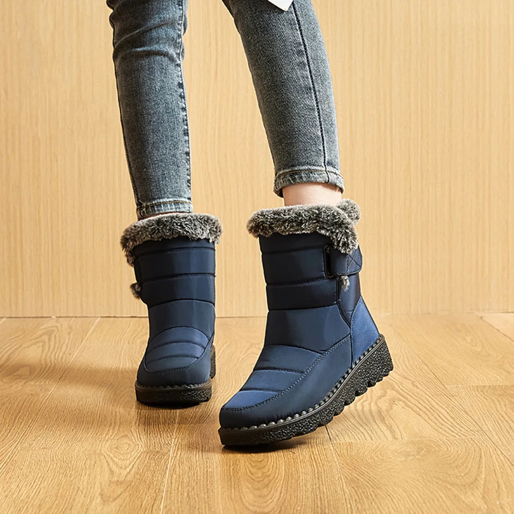 New Winter Shoes Women Keep Warm Snow Boots Waterproof Non-Slip Cotton Padded Shoes Woman Platform Thicken Plush Ankle Boots
New Winter Shoes Women Keep Warm Snow Boots Waterproof Non-Slip Cotton Padded Shoes Woman Platform Thicken Plush Ankle Boots