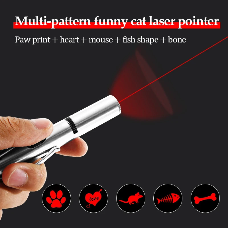 Pet Cat Laser Toy LED Projection Pattern Laser Toy Funny Cat Pointer Light Pen Interactive Toy With Red Green light Animal Toys
Pet Cat Laser Toy LED Projection Pattern Laser Toy Funny Cat Pointer Light Pen Interactive Toy With Red Green light Animal Toys
