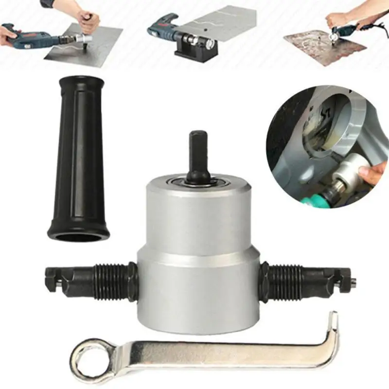 

Multi-functional Electric Drill Attachment Versatile Usage Time-saving Improved Efficiency Plate Punch Tool High-quality Durable