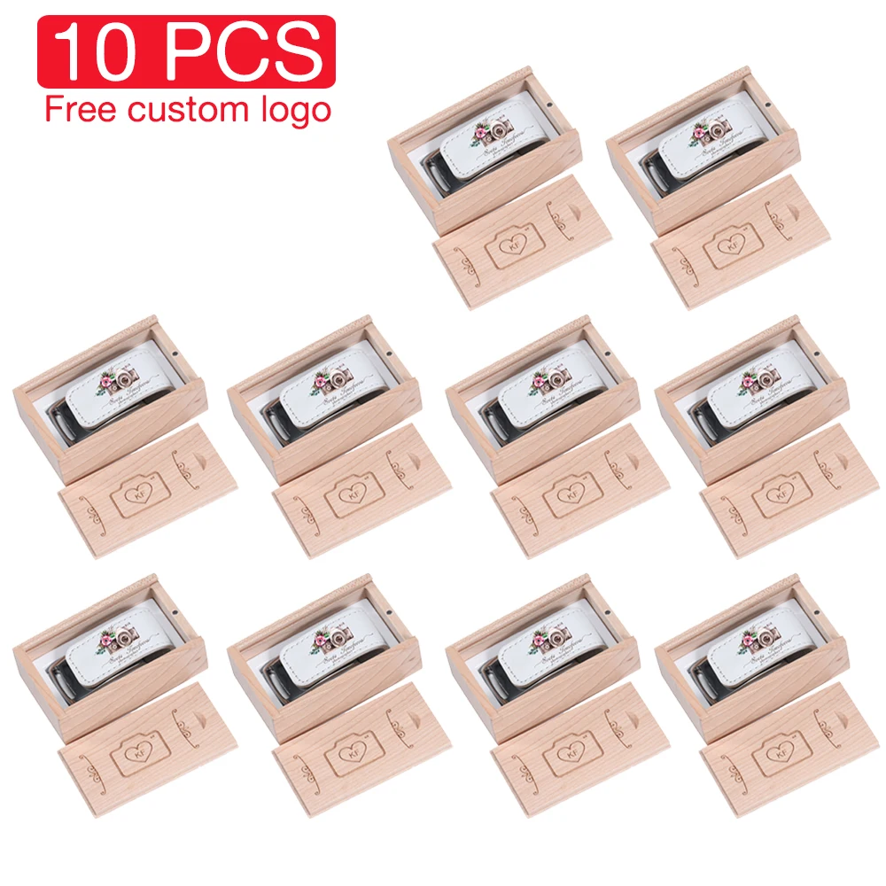 JASTER 10 PCS LOT USB Flash drive Free custom logo Wooden box Pen drive Leather Memory stick Photography Wedding gift 128GB 64GB
JASTER 10 PCS LOT USB Flash drive Free custom logo Wooden box Pen drive Leather Memory stick Photography Wedding gift 128GB 64GB