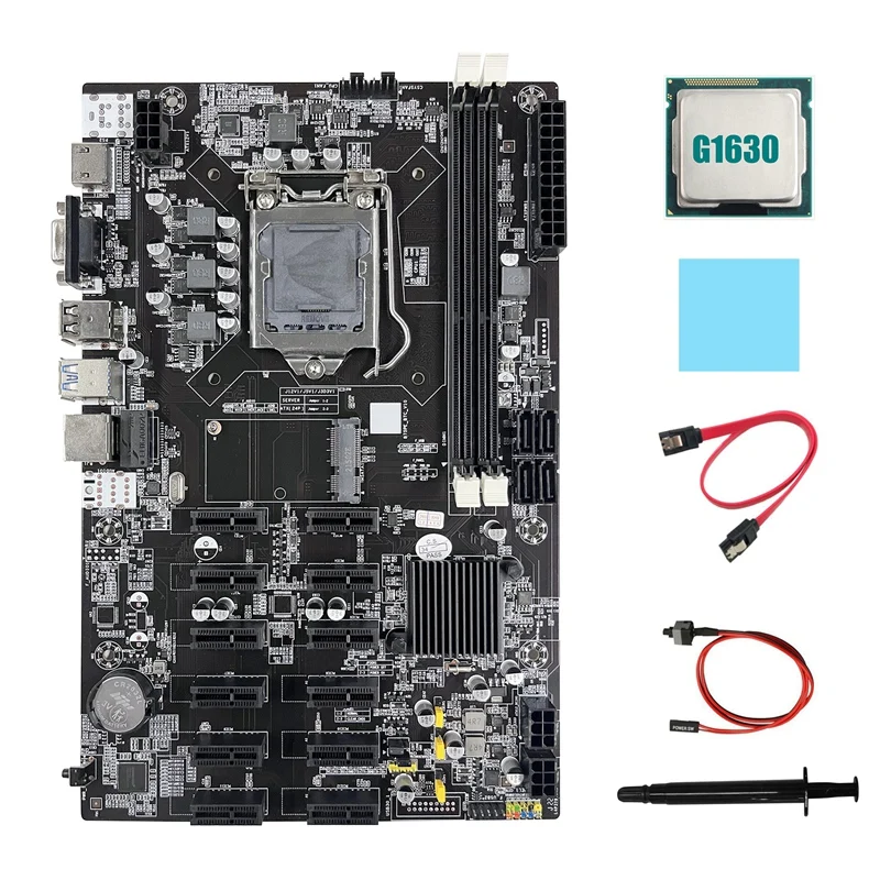 Материнская плата для майнинга B75 12 PCIE ETH + процессор G1630 + кабель SATA + кабель переключателя + термопаста + материнская плата для майнинга BTC
Материнская плата для майнинга B75 12 PCIE ETH + процессор G1630 + кабель SATA + кабель переключателя + термопаста + материнская плата для майнинга BTC