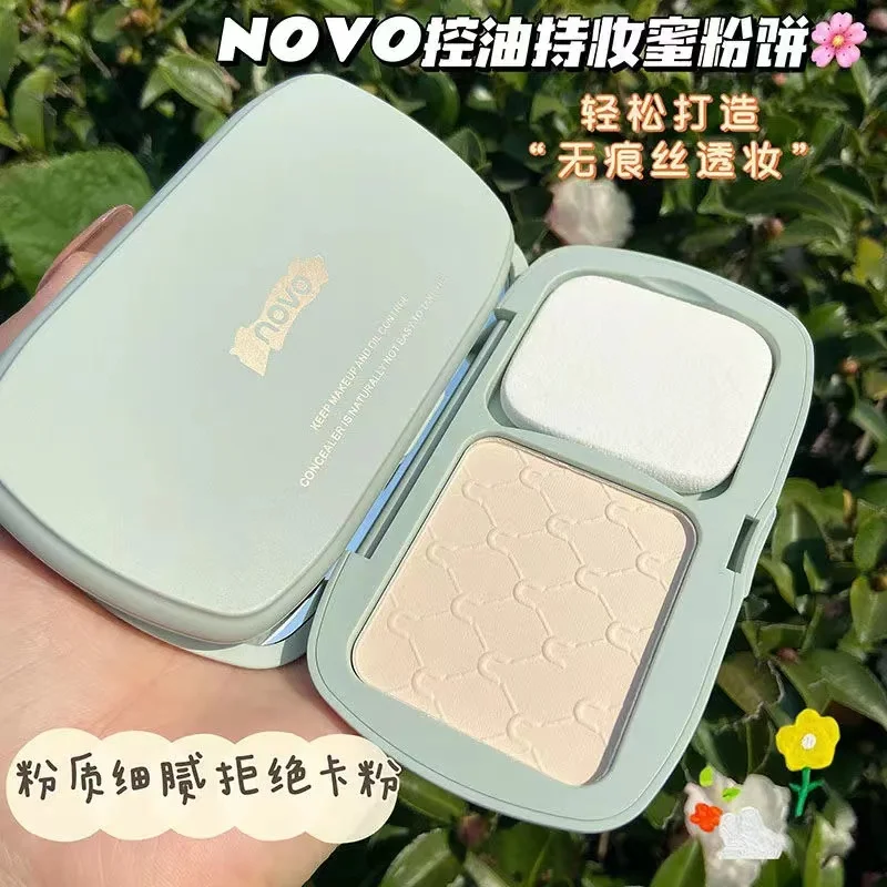

Silky Honey Face Pressed Powder Oil-Control Long-Lasting Natural Matte Smooth Concealer Powder Moisturizer Brighten Skin Makeup