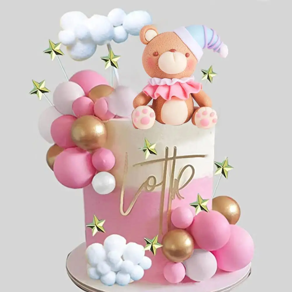 Cartoon Lovely Bear Cake Decoration Child Theme Baby Birthday Decoration Dessert Party Accessories Baking Cakes Supplies E9J0
Cartoon Lovely Bear Cake Decoration Child Theme Baby Birthday Decoration Dessert Party Accessories Baking Cakes Supplies E9J0