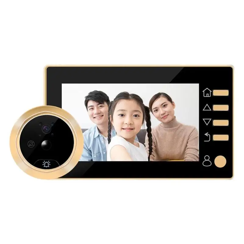 Door Viewer Video Peephole Camera Motion Detection 4.3" Monitor Digital Ring Doorbell Video-eye Security Voice Record
Door Viewer Video Peephole Camera Motion Detection 4.3" Monitor Digital Ring Doorbell Video-eye Security Voice Record