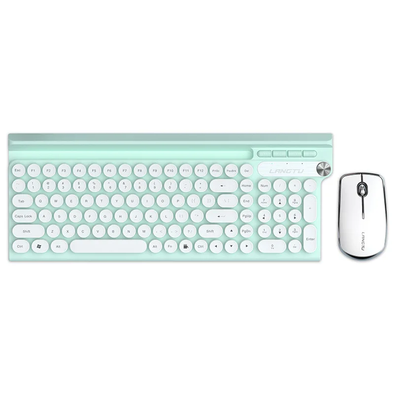 Lt500 Wireless 2.4G Punk Style Keyboard and Mouse Set Rechargeable Mute Computer Keymouse Waterproof Mouse Key Shared Receiver
Lt500 Wireless 2.4G Punk Style Keyboard and Mouse Set Rechargeable Mute Computer Keymouse Waterproof Mouse Key Shared Receiver