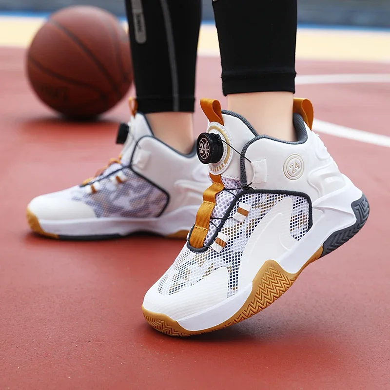 New Kids Basketball Shoes High Top Boys Sports Shoes Rotating Buckle Children's Sneakers Non Slip Damping Student Training Shoes
New Kids Basketball Shoes High Top Boys Sports Shoes Rotating Buckle Children's Sneakers Non Slip Damping Student Training Shoes