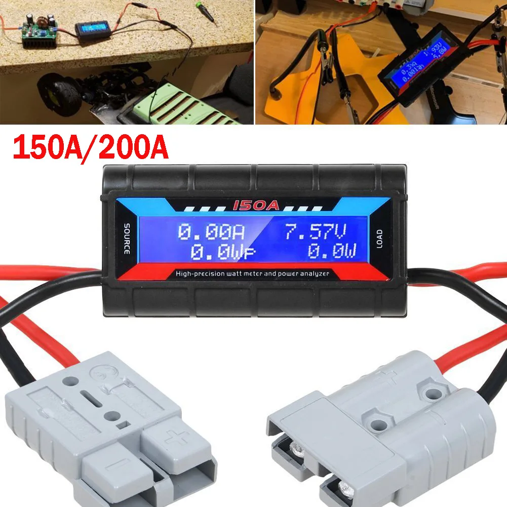 150A/200A Digital LCD Amp Watt Meter Power Analyser Solar Caravan For Anderson Plug Tool Car Accessories
150A/200A Digital LCD Amp Watt Meter Power Analyser Solar Caravan For Anderson Plug Tool Car Accessories