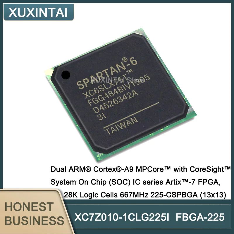 5Pcs/Lot XC7Z010-1CLG225I XC7Z010 Dual ARM® Cortex®-A9 MPCore™ with CoreSight™ System On Chip (SOC) IC series Artix™-7 FPGA, 28K
5Pcs/Lot XC7Z010-1CLG225I XC7Z010 Dual ARM® Cortex®-A9 MPCore™ with CoreSight™ System On Chip (SOC) IC series Artix™-7 FPGA, 28K