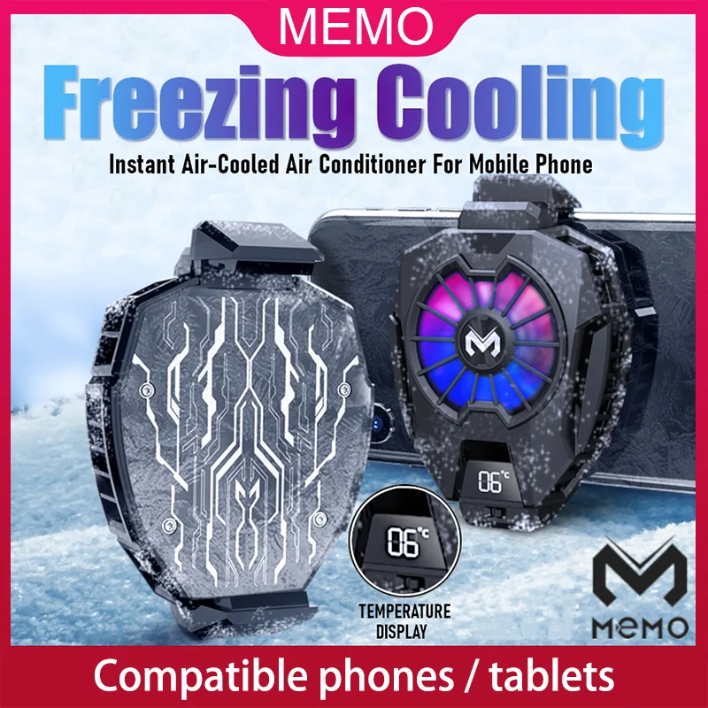MEMO DL05 DL06 FL05 Mobile Phone Cooler Cooling Fan Radiator For PUBG Phone Cooler System Cool Heat Sink For Cellphones Tablets
MEMO DL05 DL06 FL05 Mobile Phone Cooler Cooling Fan Radiator For PUBG Phone Cooler System Cool Heat Sink For Cellphones Tablets