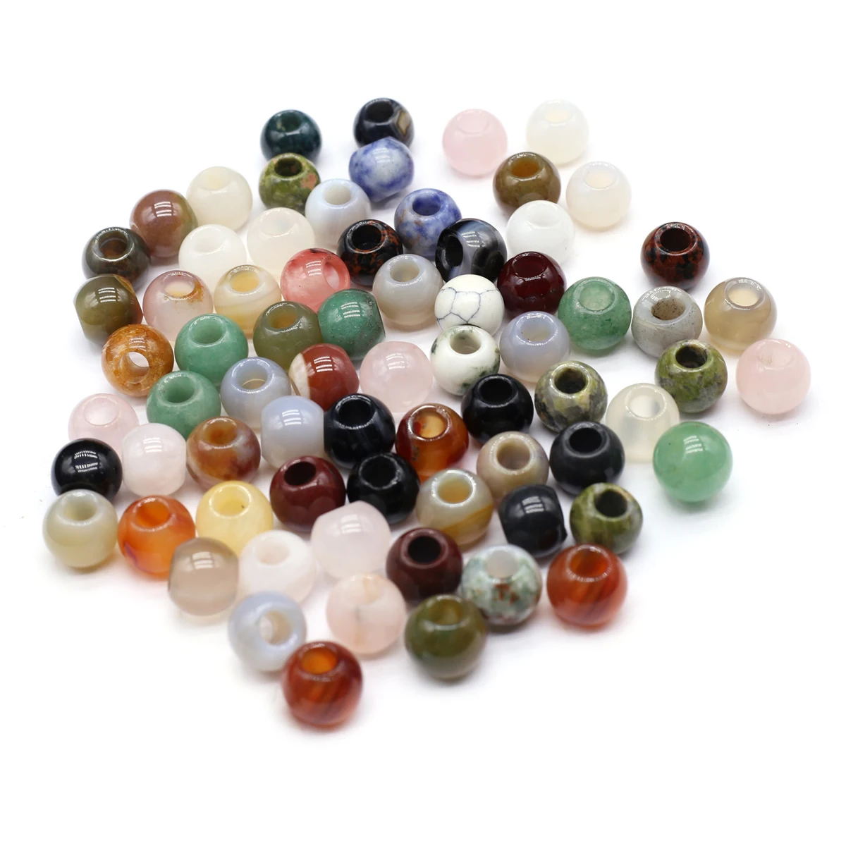 10PCS Random Color Wholesale Natural Stone Agate Crystal Large Hole Beads Jewelry Making DIY Necklace Bracelet Accessories Gift
10PCS Random Color Wholesale Natural Stone Agate Crystal Large Hole Beads Jewelry Making DIY Necklace Bracelet Accessories Gift