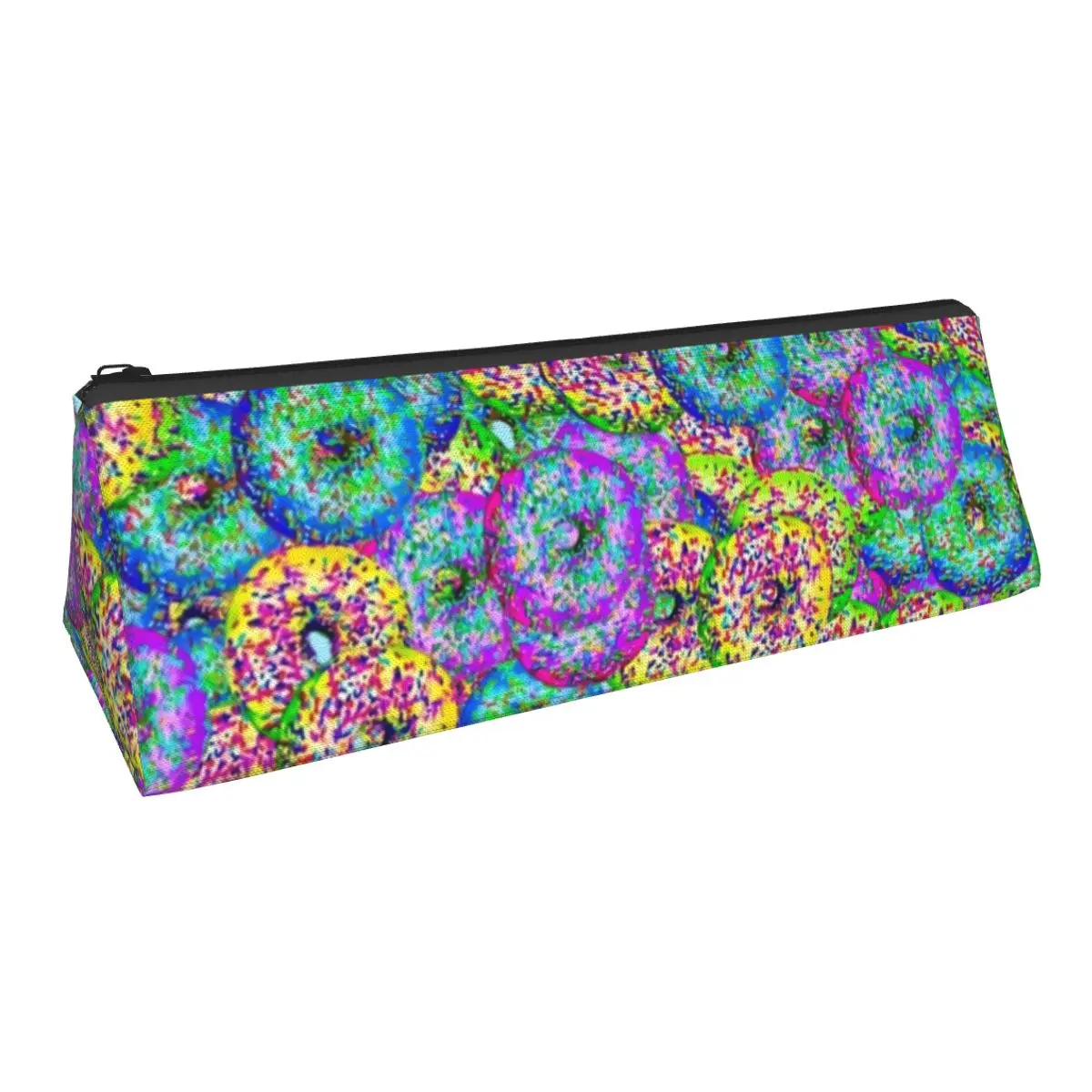 Abstract Doughnut Art Triangle Pencil Case Colorful Food Print Back to School Simple Pencil Box Girls Boys Zipper Pen Bags
Abstract Doughnut Art Triangle Pencil Case Colorful Food Print Back to School Simple Pencil Box Girls Boys Zipper Pen Bags