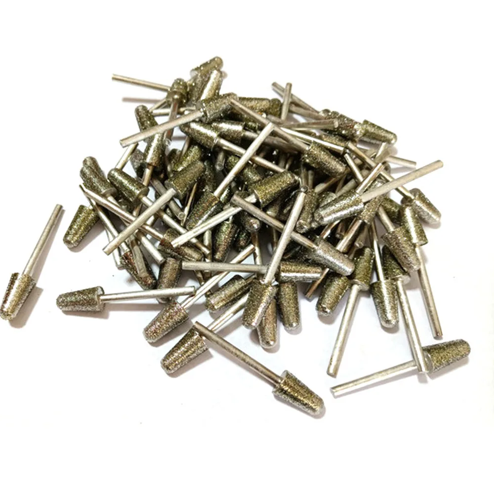 9Pcs 1-8mm Cone Diamond Grinding Head Mounted Point Bits Burr Engraving Polishing Abrasive For Stone Jade Peeling Carving Tools
9Pcs 1-8mm Cone Diamond Grinding Head Mounted Point Bits Burr Engraving Polishing Abrasive For Stone Jade Peeling Carving Tools