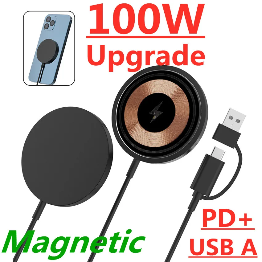 100W Qi Magnetic Wireless Charger Pad Stand For Macsafe iPhone 14 13 12 Pro Max Induction Fast Charging Dock Station Qi Chargers
100W Qi Magnetic Wireless Charger Pad Stand For Macsafe iPhone 14 13 12 Pro Max Induction Fast Charging Dock Station Qi Chargers