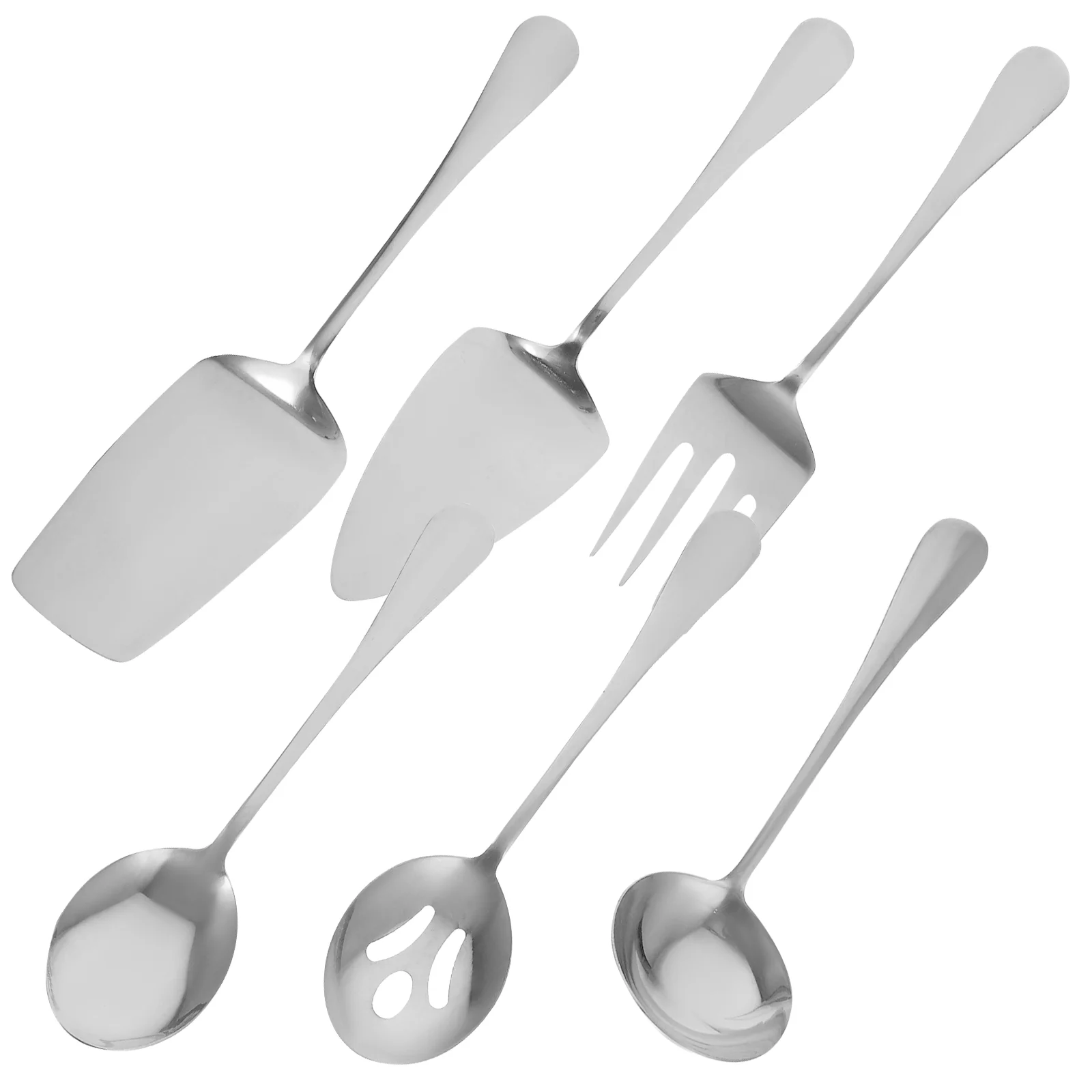 

1 Set of Stainless Steel Dinnerware Serving Cutlery Set Household Tableware Flatware Metal Utensil