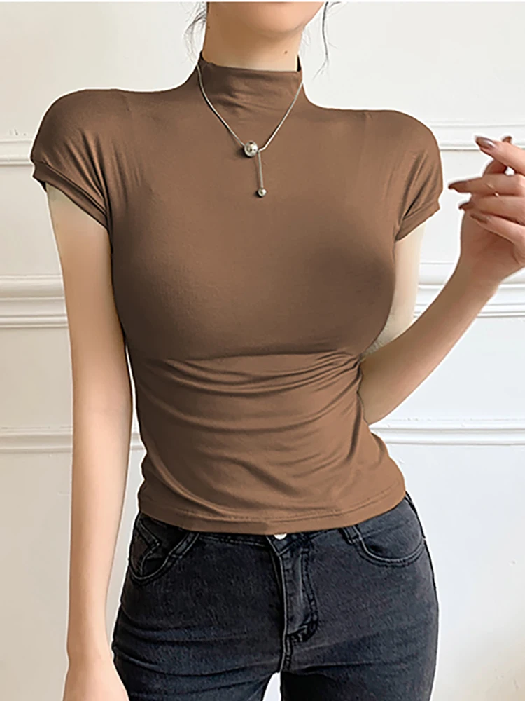 Tshirt Women 2022 Summer Fashion Sexy Slim Tops Korean Fashion T-shirt Short Sleeve Basic Solid Tshirts Female Tee Shirts Tops
Tshirt Women 2022 Summer Fashion Sexy Slim Tops Korean Fashion T-shirt Short Sleeve Basic Solid Tshirts Female Tee Shirts Tops