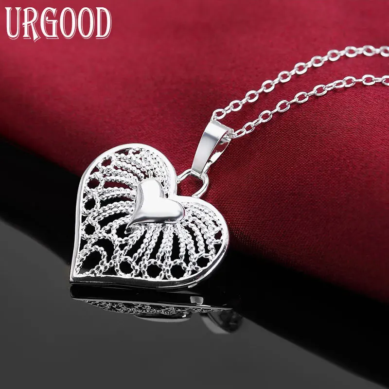 925 Sterling Silver Fashion Jewelry 16/18/20/22/24/26/28/30 Inch Heart Necklace For Women Party Wedding Charm Gift
925 Sterling Silver Fashion Jewelry 16/18/20/22/24/26/28/30 Inch Heart Necklace For Women Party Wedding Charm Gift