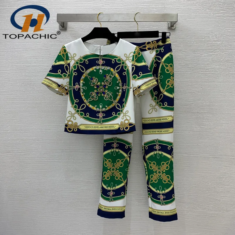6.3 High Quality Heavy Industry Diamonds Beading O-Neck Short Shirt + Vintage Fashion Straight Pants 2 Piece Set Women
6.3 High Quality Heavy Industry Diamonds Beading O-Neck Short Shirt + Vintage Fashion Straight Pants 2 Piece Set Women