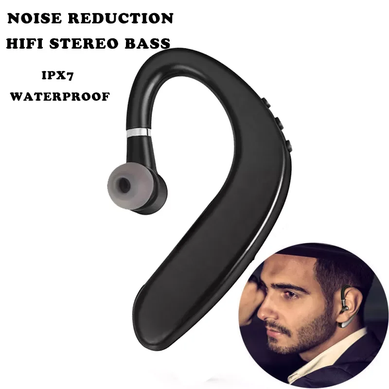 S109 Wireless Bluetooth Earphones Single Ear Hook Business Stereo Headphones Headset Handsfree Sports Earphones With Microphone
S109 Wireless Bluetooth Earphones Single Ear Hook Business Stereo Headphones Headset Handsfree Sports Earphones With Microphone