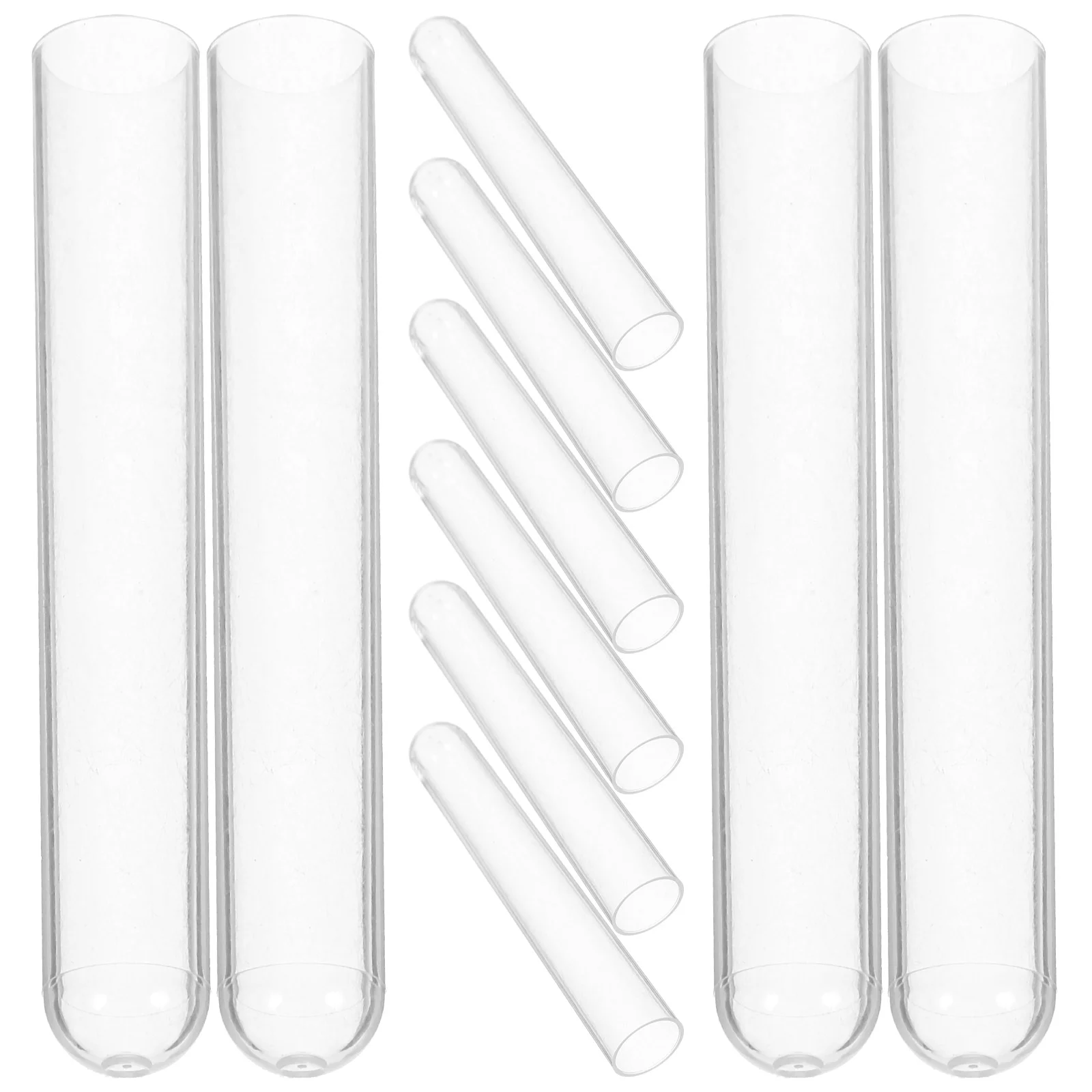 10pcs Portable Small Test Tube Clear Plastic Test Tubes Single-use Scientific Experiment Tubes
10pcs Portable Small Test Tube Clear Plastic Test Tubes Single-use Scientific Experiment Tubes