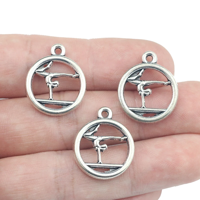 10 Pieces 18*22mm Antique Silver Color Mixed Alloy Yoga Athlete Charms Pendant Accessory For DIY Jewelry Making
10 Pieces 18*22mm Antique Silver Color Mixed Alloy Yoga Athlete Charms Pendant Accessory For DIY Jewelry Making