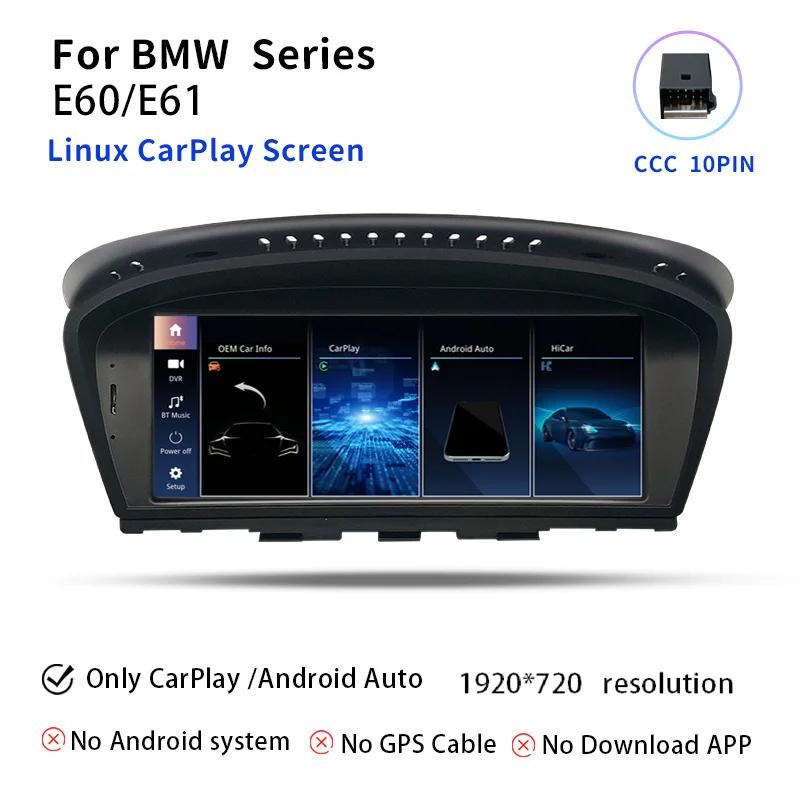 Автоматический мультимедийный радиоплеер Android 14, для BMW 3 серии E60 E61 E63 E64 CCC CIC 5 серии E90 E91 E92 E93 Навигация CarPlay
Автоматический мультимедийный радиоплеер Android 14, для BMW 3 серии E60 E61 E63 E64 CCC CIC 5 серии E90 E91 E92 E93 Навигация CarPlay