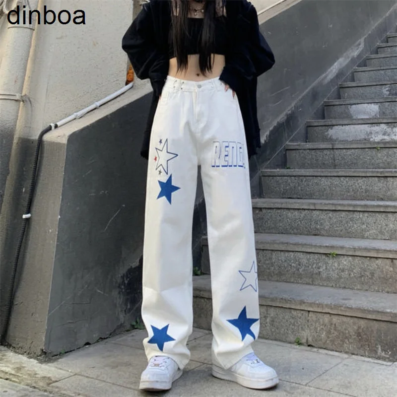 New Cargo Letter Star Print High Waist Jeans Women Harajuku Trendy Slim Straight Pants Handsome Hip-hop High Street Y2k Pants
New Cargo Letter Star Print High Waist Jeans Women Harajuku Trendy Slim Straight Pants Handsome Hip-hop High Street Y2k Pants
