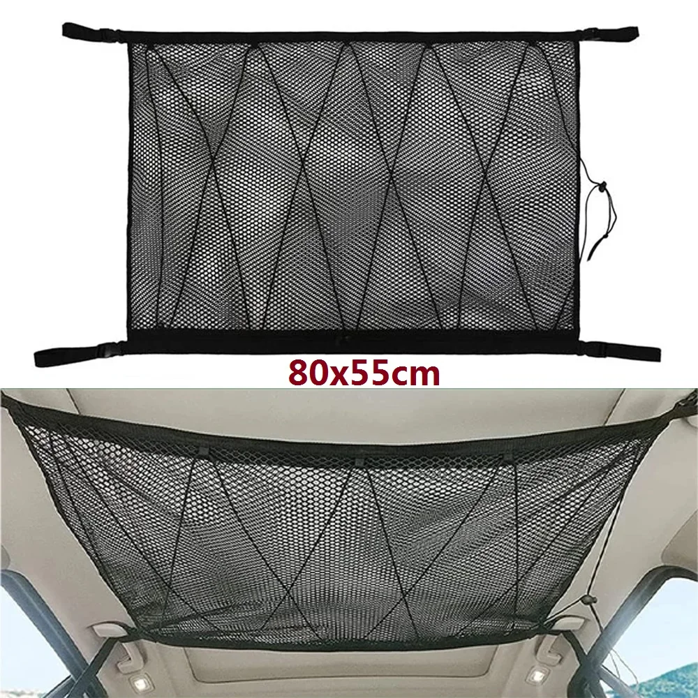 Car Ceiling Storage Net Bag Roof Interior Cargo Zipper Net Universal Sundries Organizer Adjustable Mesh Pocket For SUV
Car Ceiling Storage Net Bag Roof Interior Cargo Zipper Net Universal Sundries Organizer Adjustable Mesh Pocket For SUV
