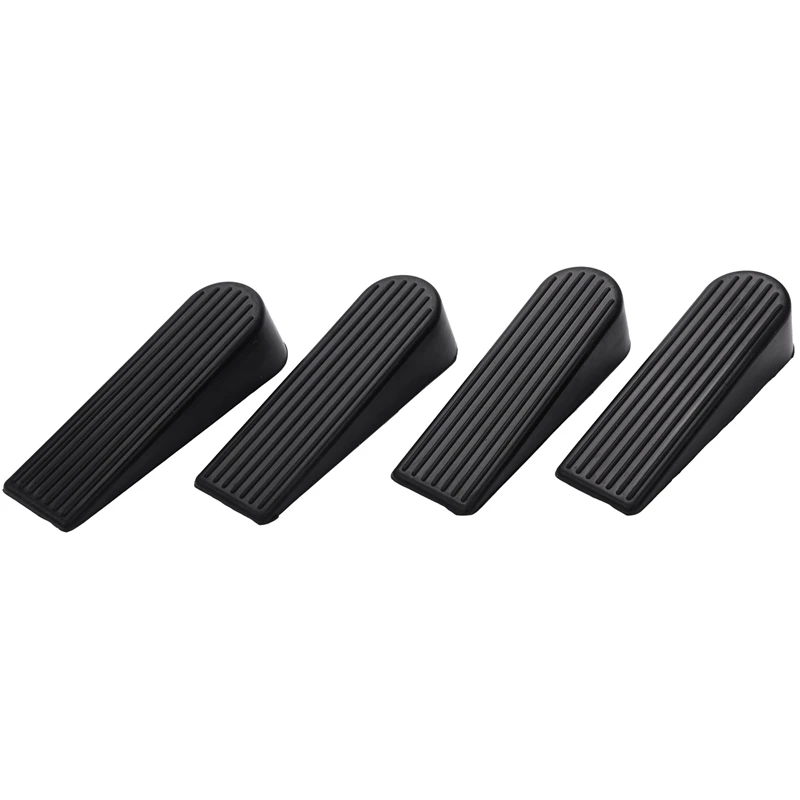 4 Pack Door Stop Wedges, Rubber Non-Scratching Door Stoppers For Home And Office (Black)
4 Pack Door Stop Wedges, Rubber Non-Scratching Door Stoppers For Home And Office (Black)