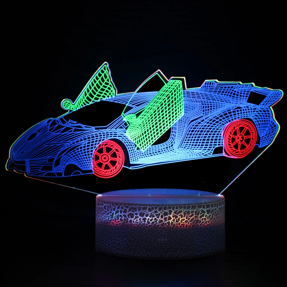Cool Car 3D LED Night Light Home Decoracion Dorm Ornament Neon Fantasy Light Corlorful Illuminator Kid Boy Birthday Gift Toy MX
Cool Car 3D LED Night Light Home Decoracion Dorm Ornament Neon Fantasy Light Corlorful Illuminator Kid Boy Birthday Gift Toy MX