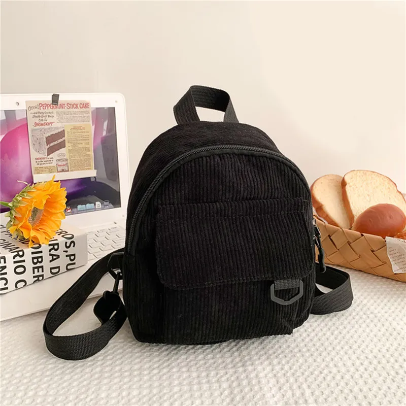 Fashion Women Mini Backpack Solid Color Corduroy Small Backpacks Simple Casual Student Bookbags Traveling Backpacks 2022
Fashion Women Mini Backpack Solid Color Corduroy Small Backpacks Simple Casual Student Bookbags Traveling Backpacks 2022