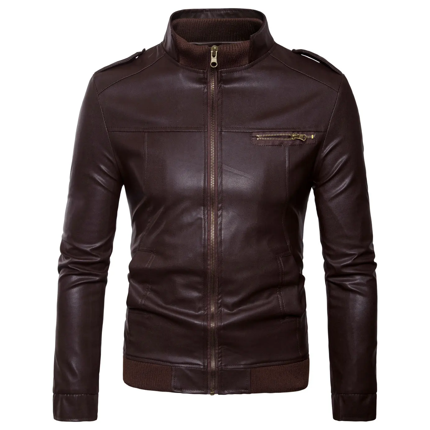 Men Leather Jackets Slim-fitting Leather Clothes Men Stand Collar Leisure Washing Motorcycle Leather Jackets Leather Jacket Men
Men Leather Jackets Slim-fitting Leather Clothes Men Stand Collar Leisure Washing Motorcycle Leather Jackets Leather Jacket Men