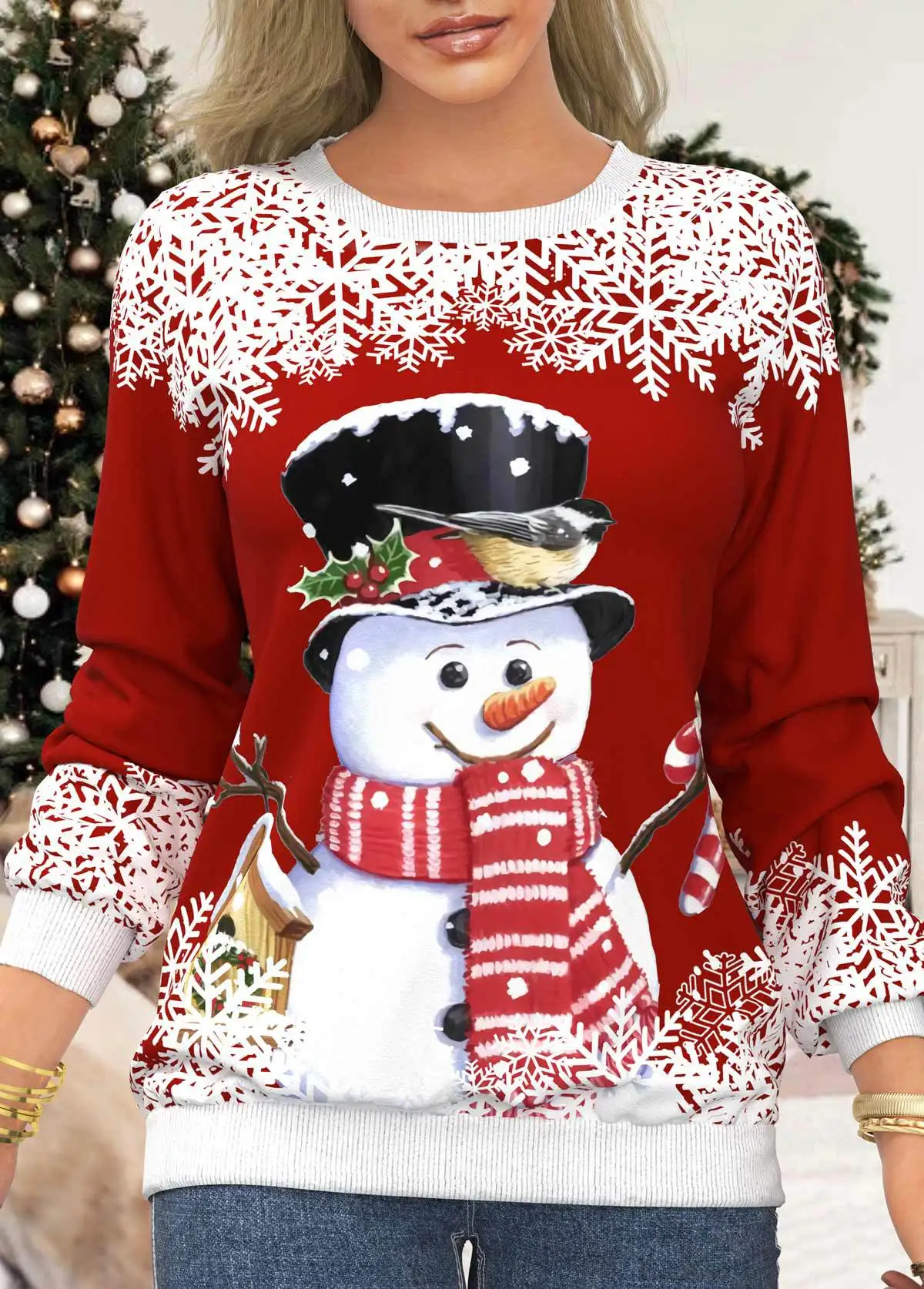 Loose O Neck Fashion Daily Autumn Winter Casual Women Christmas Party Tops Pullover Blouse Print Shirt Elegant Graphic T Shirts
Loose O Neck Fashion Daily Autumn Winter Casual Women Christmas Party Tops Pullover Blouse Print Shirt Elegant Graphic T Shirts