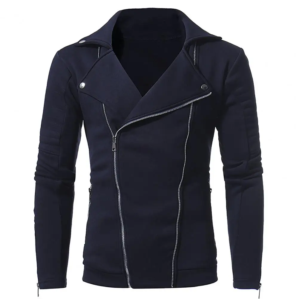 Breathable Men Coat Turn-down Collar Zipper Asymmetric Spring Jacket for Autumn Winter Men
Breathable Men Coat Turn-down Collar Zipper Asymmetric Spring Jacket for Autumn Winter Men