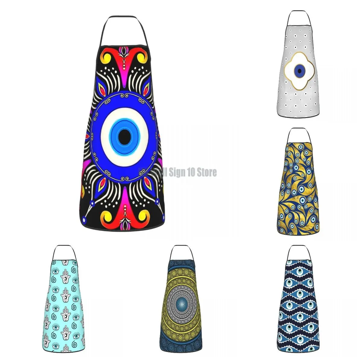 Unisex Nazar Boncuk Evil Eye Amulet Bib Apron Adult Women Men Chef Tablier Cuisine for Kitchen Cooking Turkish Talisman Baking
Unisex Nazar Boncuk Evil Eye Amulet Bib Apron Adult Women Men Chef Tablier Cuisine for Kitchen Cooking Turkish Talisman Baking