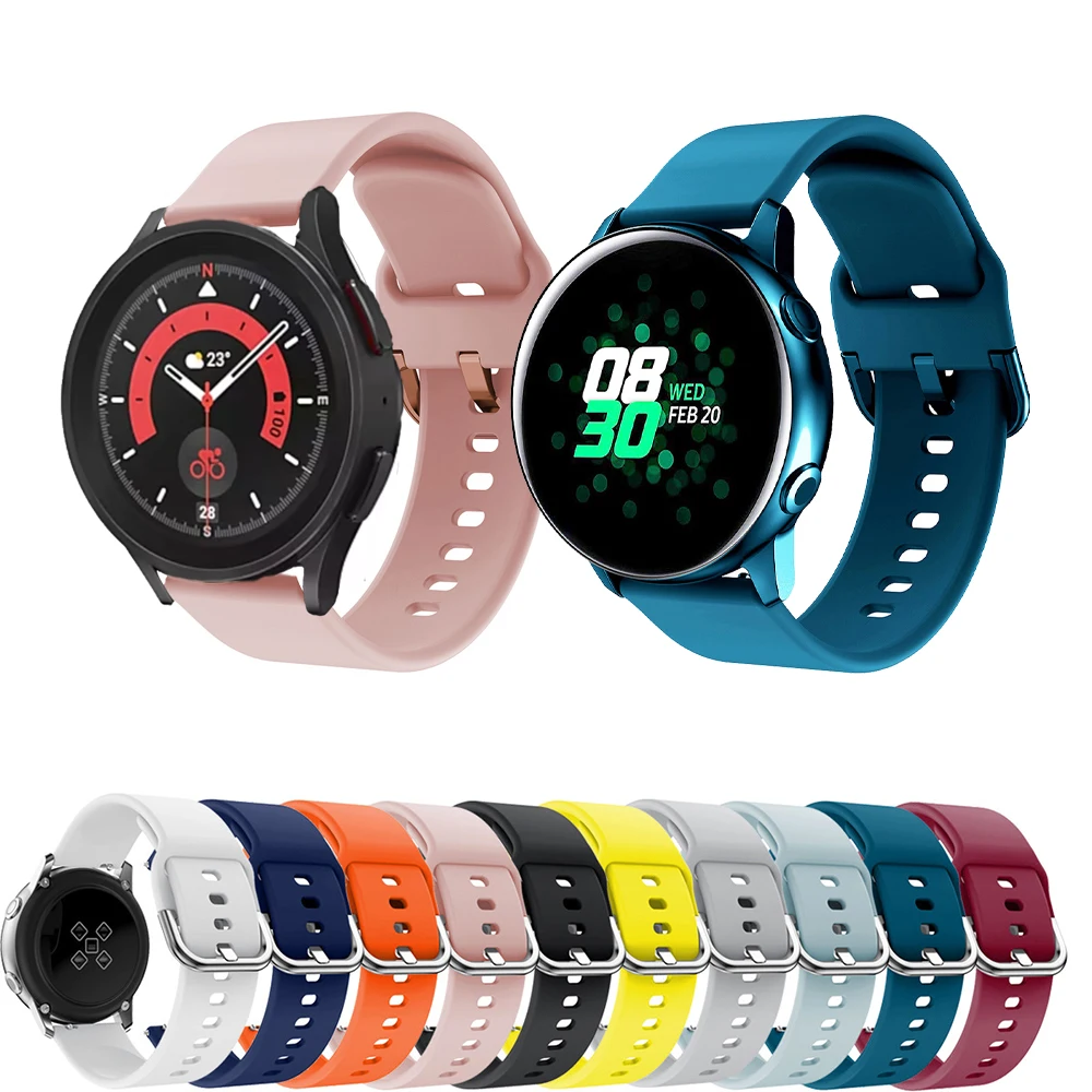 20mm Sports Silicone Strap for Samsung Galaxy Watch5/5Pro/4classic SmartWatch Replace WatchBand Wristband for Amazfit GTS4 Mini
20mm Sports Silicone Strap for Samsung Galaxy Watch5/5Pro/4classic SmartWatch Replace WatchBand Wristband for Amazfit GTS4 Mini