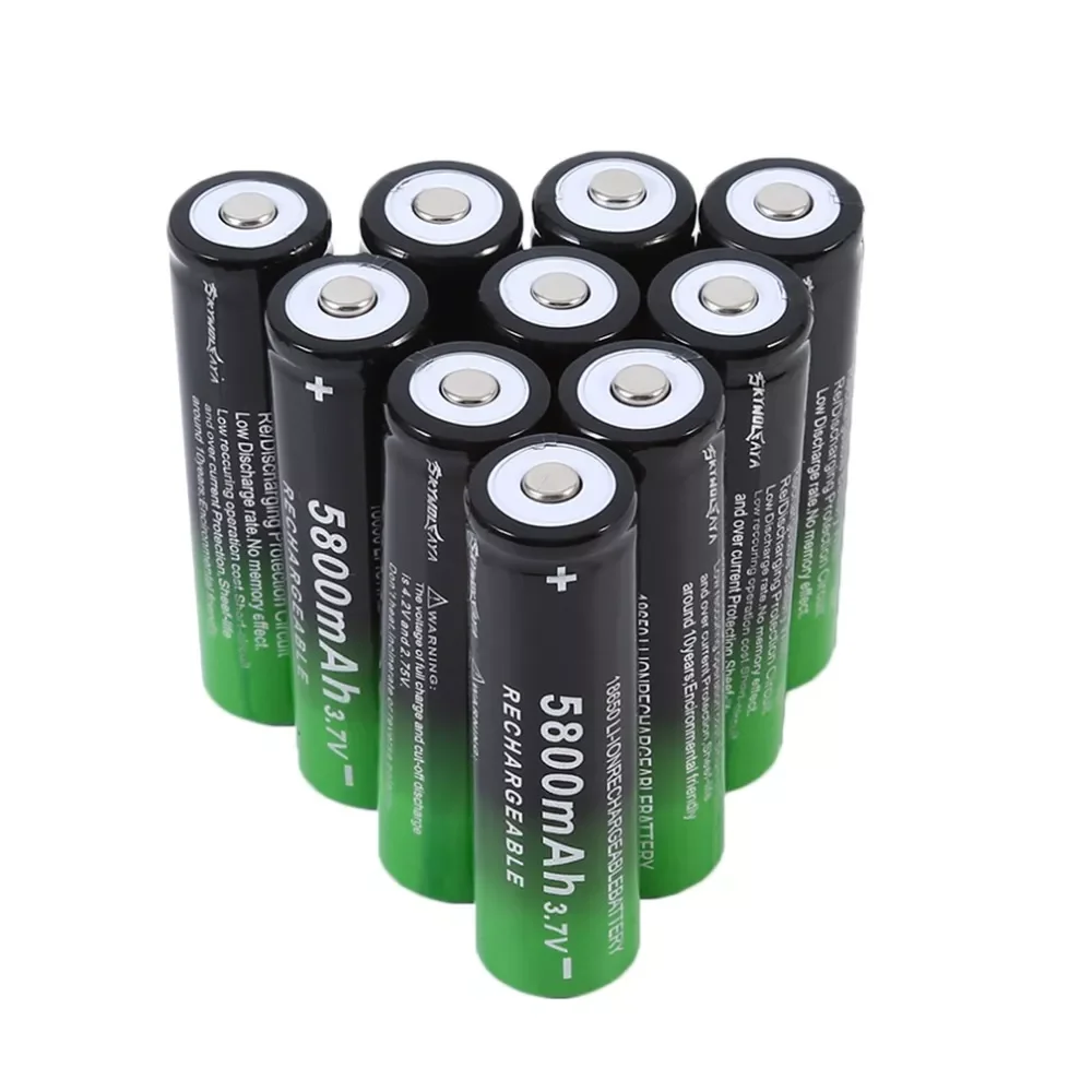NEW2023 18650 3.7V 5800mAh Rechargeable Li-ion Battery for Flashlight torch headlight 1/2/4/6/8/10 pieces rechargeable batteries
NEW2023 18650 3.7V 5800mAh Rechargeable Li-ion Battery for Flashlight torch headlight 1/2/4/6/8/10 pieces rechargeable batteries