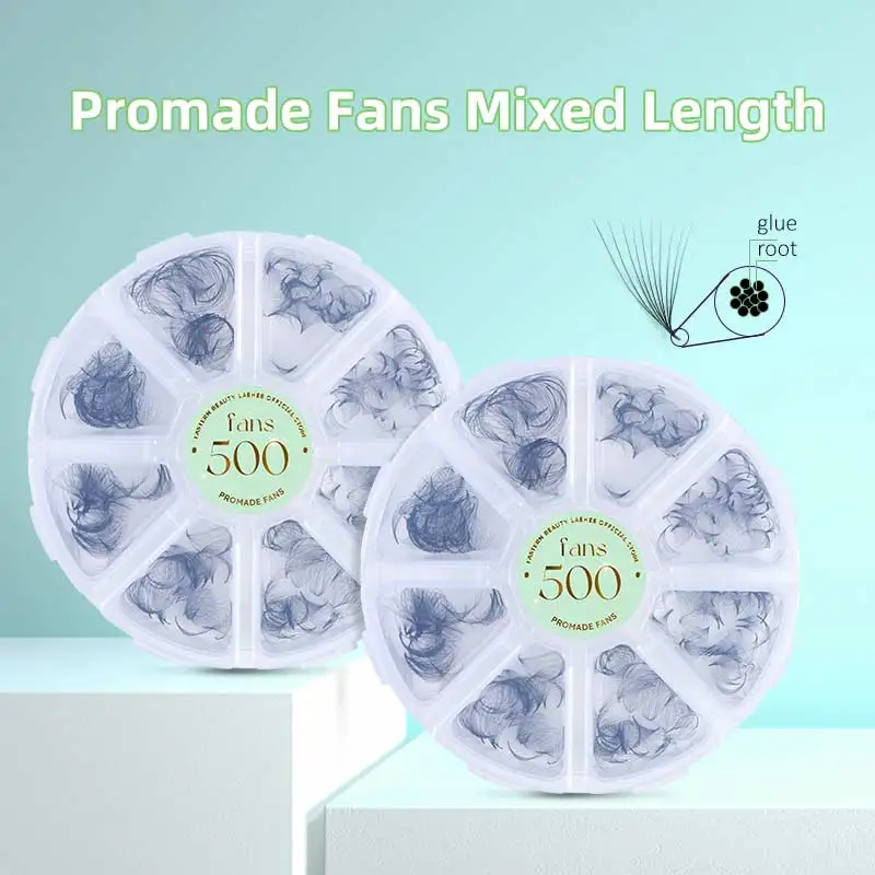 Eastern Beauty 500 Fans Premade Loose Fans Mix 8-16 Loose Fan Lashes Extensions Promade Volume Fans C D CC Curl Eyelashes
Eastern Beauty 500 Fans Premade Loose Fans Mix 8-16 Loose Fan Lashes Extensions Promade Volume Fans C D CC Curl Eyelashes