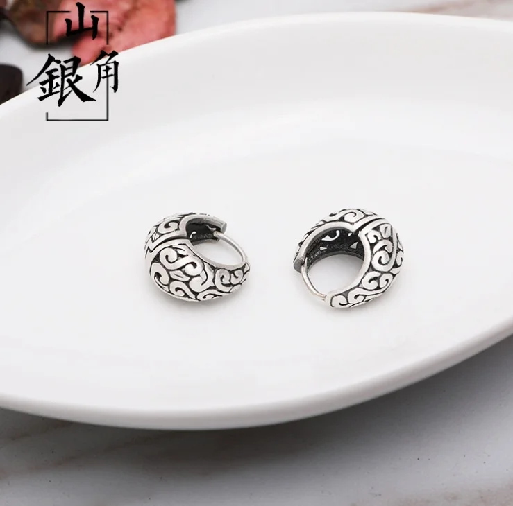ANGLANG Fashion Women Ancient Silver Drop Dangle Huggie Hoop Earrings Anniversary Birthday Gift Daily Accessory Fine Jewelry
ANGLANG Fashion Women Ancient Silver Drop Dangle Huggie Hoop Earrings Anniversary Birthday Gift Daily Accessory Fine Jewelry