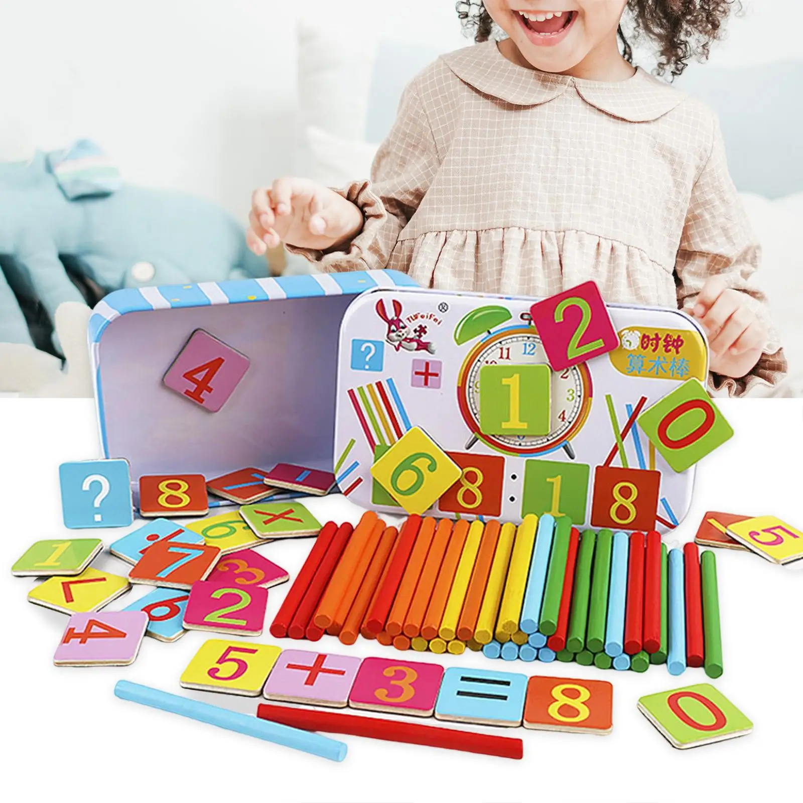 Wooden Counting Rods Cognition Practical Gifts Early Childhood Education Math Toys for Kindergarten Party Activities Holiday
Wooden Counting Rods Cognition Practical Gifts Early Childhood Education Math Toys for Kindergarten Party Activities Holiday