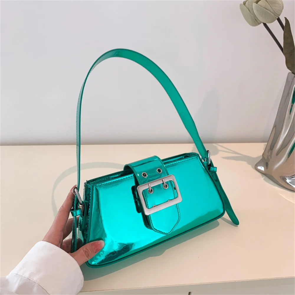 2023 Small Purse Silver Shoulder Bags for Women Spring Y2K Glossy PU Leather Luxury Brand Female Underarm Handbags Pink
2023 Small Purse Silver Shoulder Bags for Women Spring Y2K Glossy PU Leather Luxury Brand Female Underarm Handbags Pink