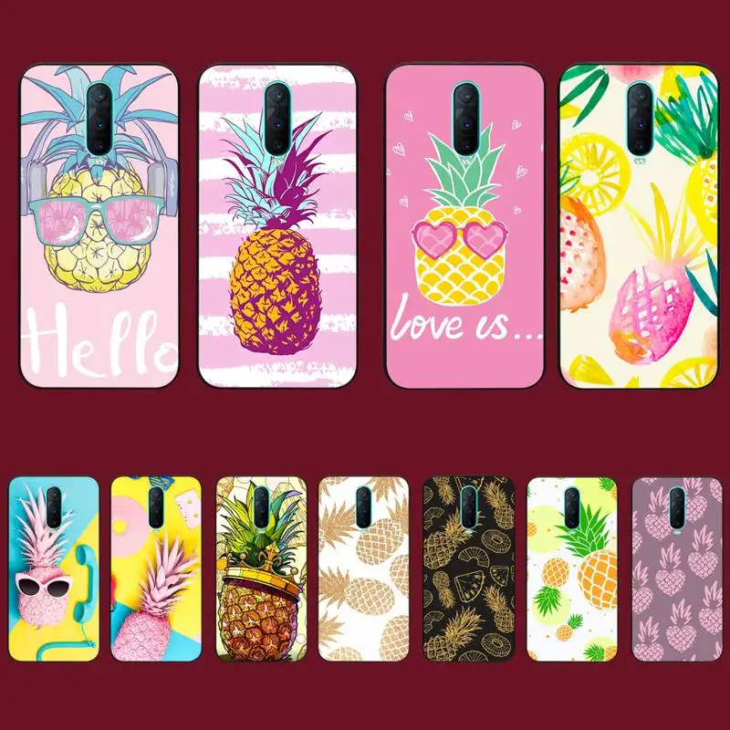 

Pineapple fruit Phone Case for Vivo Y91C Y11 17 19 17 67 81 Oppo A9 2020 Realme c3