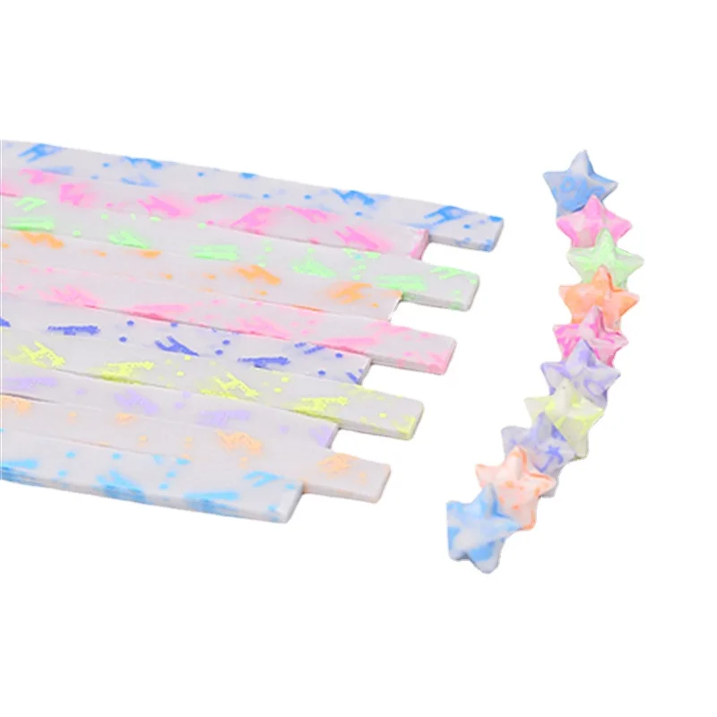 10 Color Set Night Light Star Folding Luminous Paper Strips Set Star Paper DIY hand fold Lucky Star Folding Papers
10 Color Set Night Light Star Folding Luminous Paper Strips Set Star Paper DIY hand fold Lucky Star Folding Papers